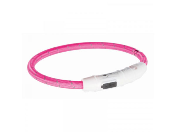 Világító Nyakörv, XS-S Méretben, Pink -KIFUTÓ TERMÉK!