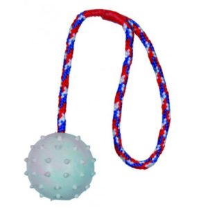 Trixie Játék Tömör Gumi Labda Kötéllel 6cm/30cm