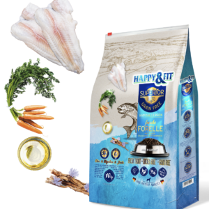 Happy&Fit Superior GF Hypo Friss Pisztráng, Halolaj, Glükozamin és Kondroitin 10kg