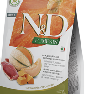 N&D Cat Grain Free Tök, Kacsa, Sárgadinnye 1,5kg