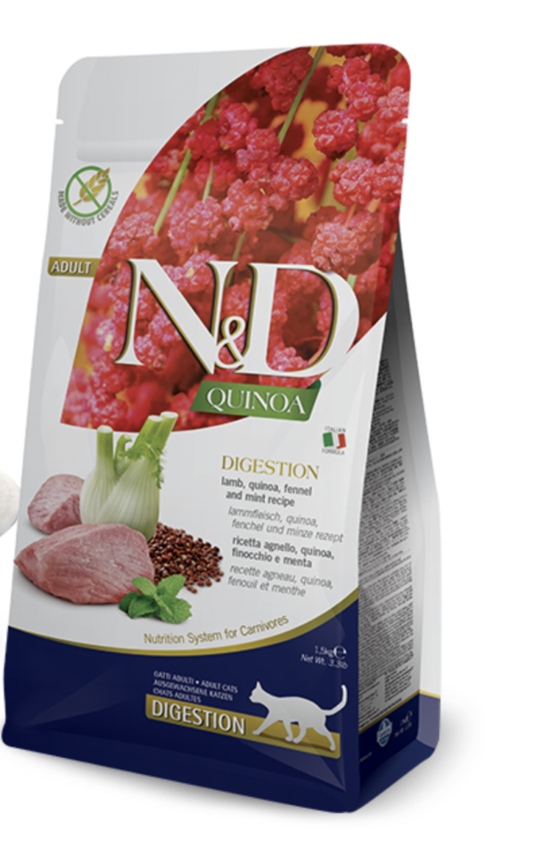 N&D Cat Quinoa Digestion Bárány 1,5kg