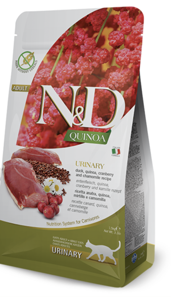 N&D Cat Quinoa Urinary Kacsa 1,5kg