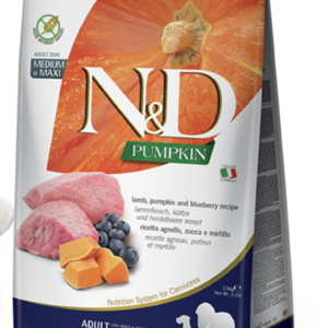 N&D Dog Grain Free Bárány & Áfonya Sütőtökkel Adult Medium/Maxi 2,5kg
