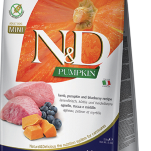 N&D Dog Grain Free Bárány & Áfonya Sütőtökkel Adult Mini 2,5kg