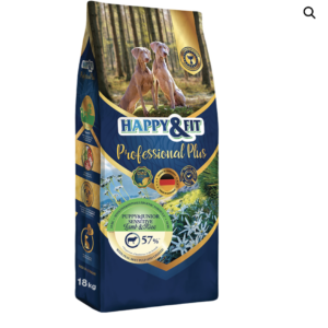 Happy&Fit Professional Plus Puppy & Junior Sensitive Lamb & Rice (Sensitive Kölyökkutyáknak) 18kg