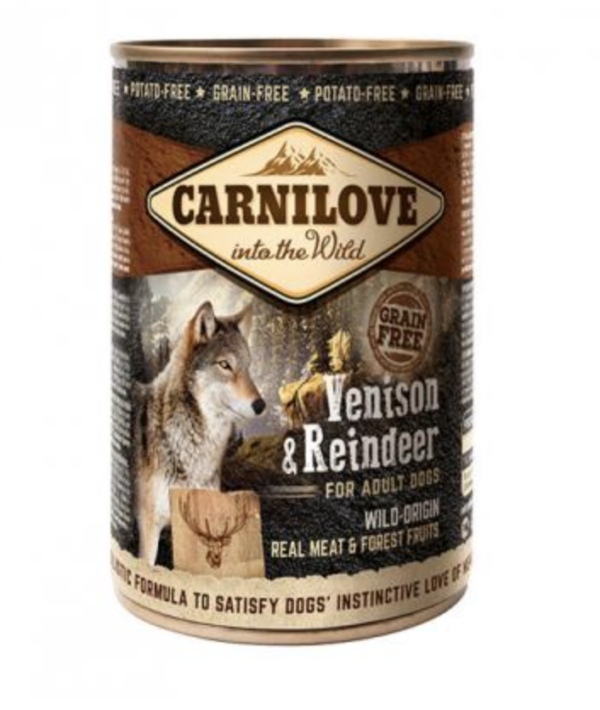 Carnilove Adult Venison & Reindeer Can- Vad és Rénszarvas Hússal Konzerv 400gr