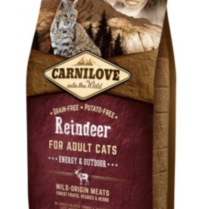 Carnilove Cat Adult Reindeer Energy & Outdoor- Rénszarvashússal 2kg