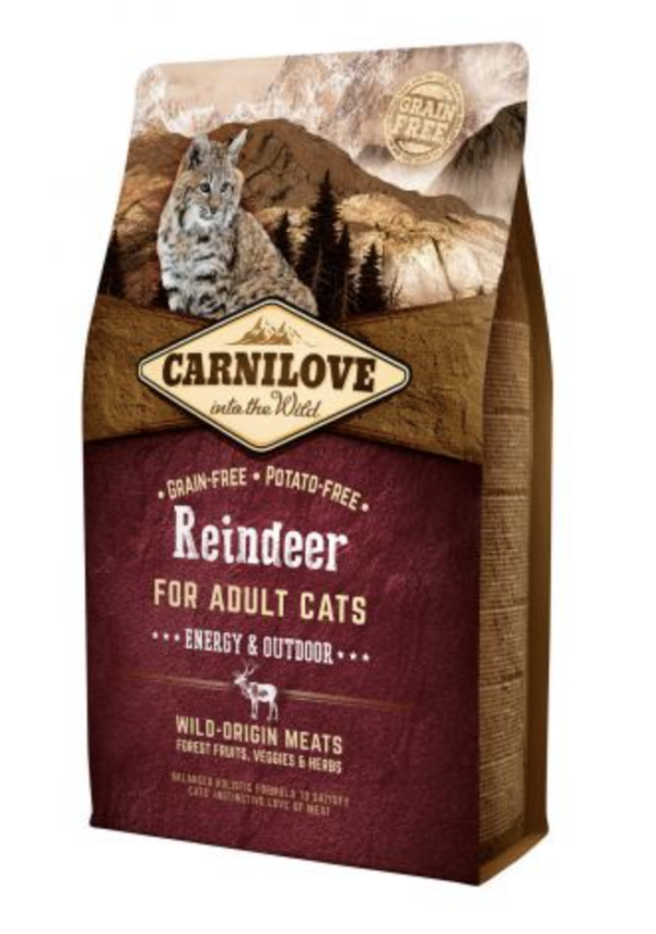 Carnilove Cat Adult Reindeer Energy & Outdoor- Rénszarvashússal 2kg