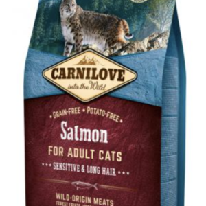 Carnilove Cat Adult Salmon Sensitive & Long Hair- Lazachússal 2kg