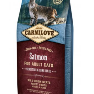 Carnilove Cat Adult Salmon Sensitive & Long Hair- Lazachússal 6kg