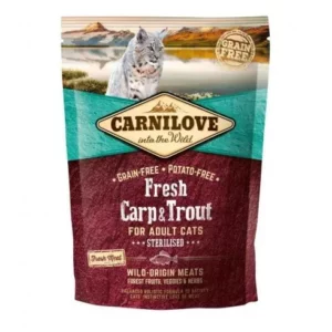 Carnilove Fresh Adult Cat Carp & Trout Sterilised - Ponty és Pisztránghússal 400g