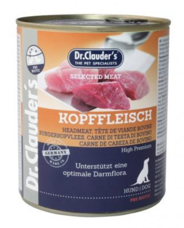 Dr.Clauders Dog Selected Meat Fejhúsos Konzerv 400g