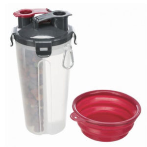 Trixie Utazó Szett Műanyag Szilikontállal 2x0.35L/11x23cm