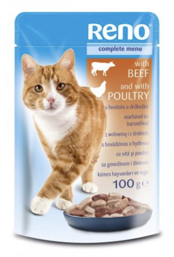 Reno Alutasak Macska Marha-Szárnyas 100g