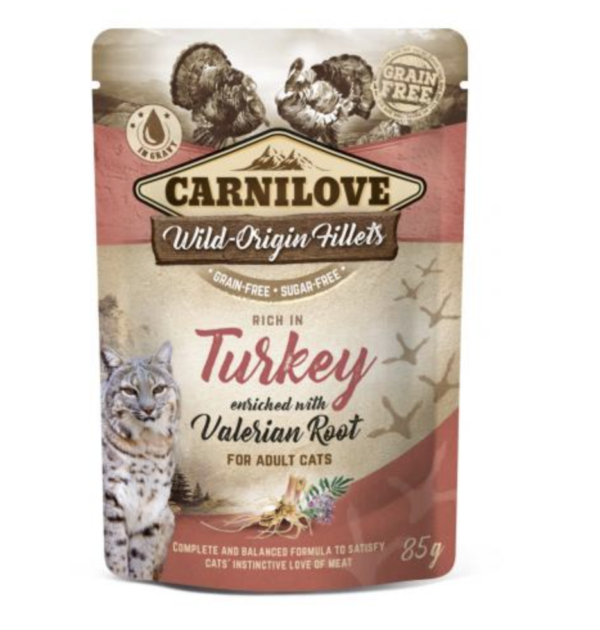 Carnilove Cat Tasakos Turkey With Valerian - Pulyka Macskagyökérrel 85g