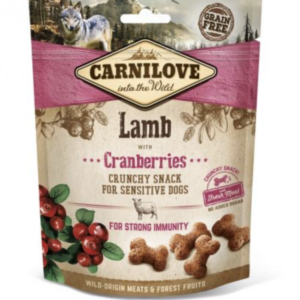 Carnilove Dog Crunchy Snack Lamb & Cranberries- Bárány Hússal és Vörös Áfonyával 200g