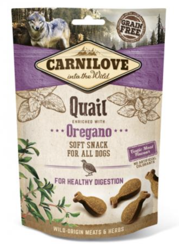 Carnilove Dog Semi Moist Snack Fürj Oregánóval 200g
