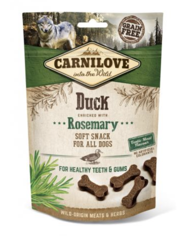 Carnilove Dog Semi Moist Snack Kacsa Rozmaringgal 200g
