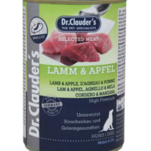 Dr.Clauders Dog Selected Meat Bárányos és Almás Konzerv 400g