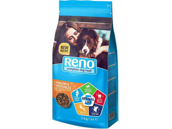 Reno Száraz Kutyatáp Szárnyas, zöldség 3kg