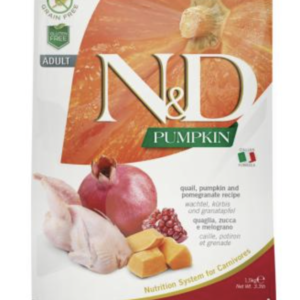 N&D Cat Grain Free Pumpkin Fürj, Gránátalma 1,5kg