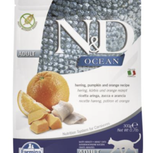 N&D Cat Ocean Hering, Sütőtök, Narancs Adult 300g