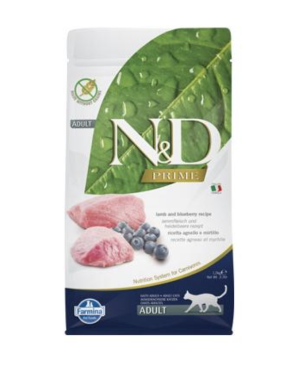 N&D Cat Prime Bárány & Áfonya Adult 1,5kg