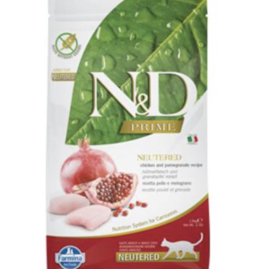 N&D Cat Prime Csirke & Gránátalma Adult Ivartalanított 1,5kg