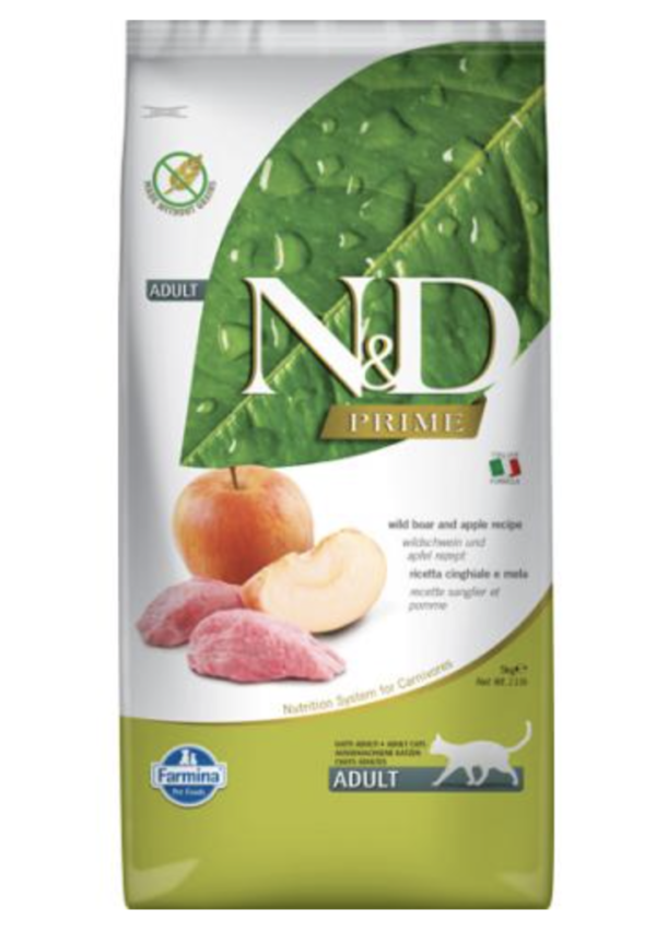 N&D Cat Prime Vaddisznó & Alma Adult 10kg