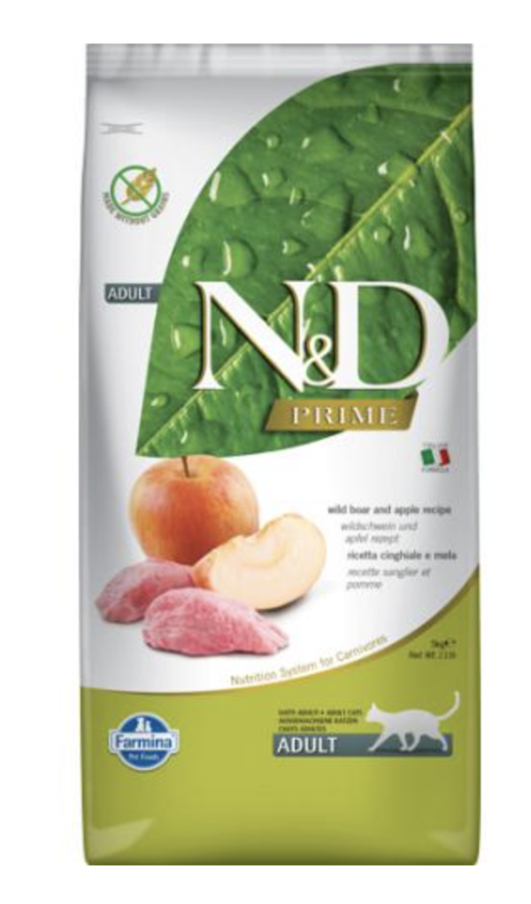 N&D Cat Prime Vaddisznó & Alma Adult 5kg