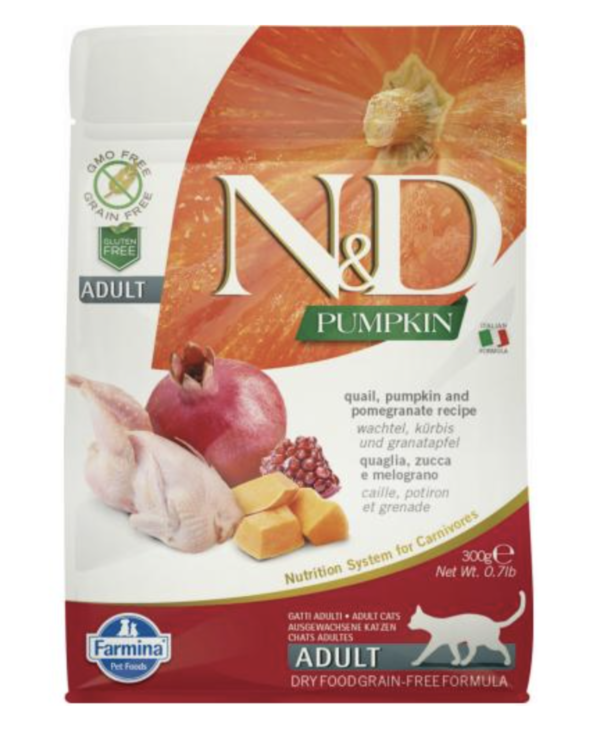 N&D Cat Grain Free Pumpkin Fürj, gránátalma 300g