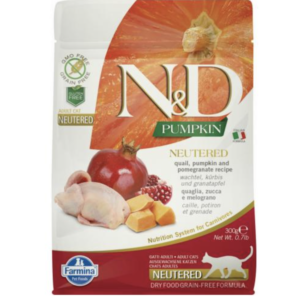N&D Cat Pumpkin Neutered Fürj 300g