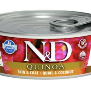N&D Cat Quinoa Konzerv Fürj & Kókusz 80g