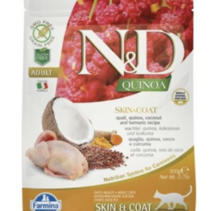 N&D Cat Quinoa Skin & Coat Fürj 300g