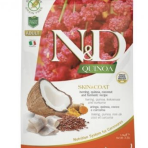 N&D Cat Quinoa Skin & Coat Hering 1,5kg
