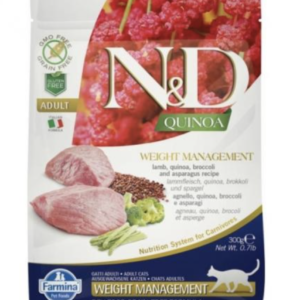 N&D Cat Quinoa Weight Management Bárány 300g