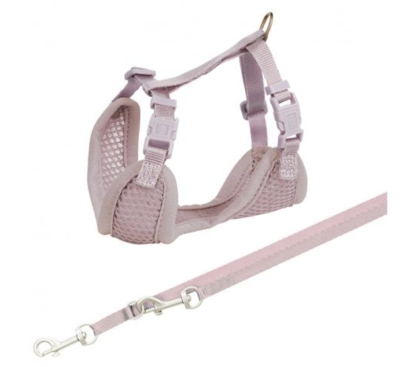 Trixie Junior Puppy Soft Szett Hám+Póráz 26–34cm / 10mm 2m Világoslila