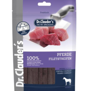 Dr.Clauders Premium Ló Filé Csíkok Jutalomfalat 80g