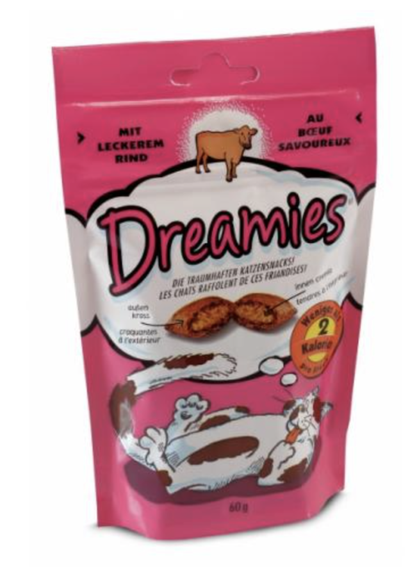 Dreamies Jutalomfalat Marha 60g