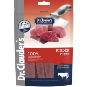 Dr.Clauders Dog Jutalomfalat Premium Marhafilé Darabok 80g
