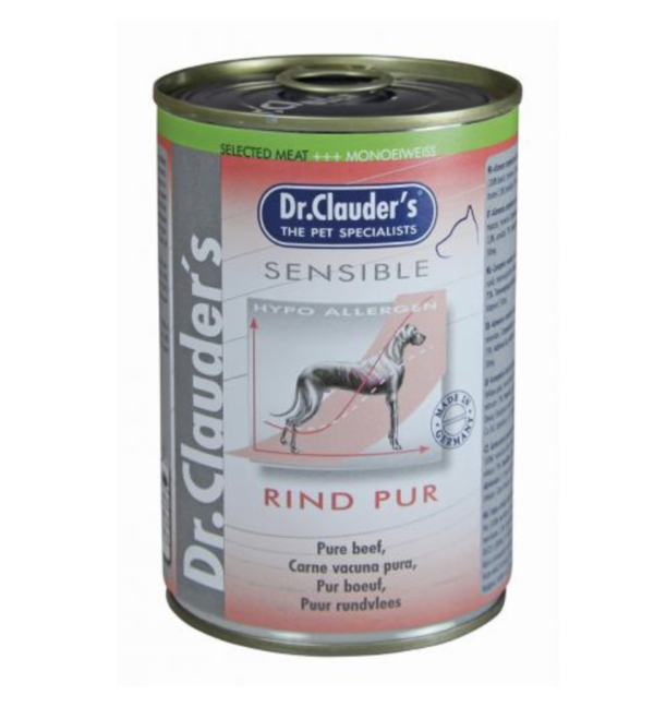 Dr.Clauders Dog Selected Meat Sensible Beef Pure Marhás Konzerv 400g