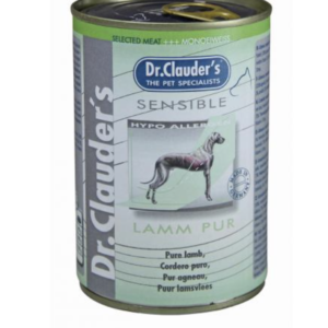 Dr.Clauders Dog Selected Meat Sensible Lamb Pure Bárányos Konzerv 400g