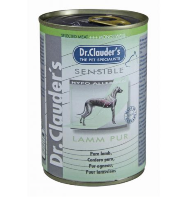 Dr.Clauders Dog Selected Meat Sensible Lamb Pure Bárányos Konzerv 400g