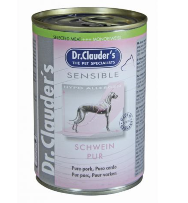 Dr.Clauders Dog Selected Meat Sensible Pork Pure Sertéses Konzerv 375g