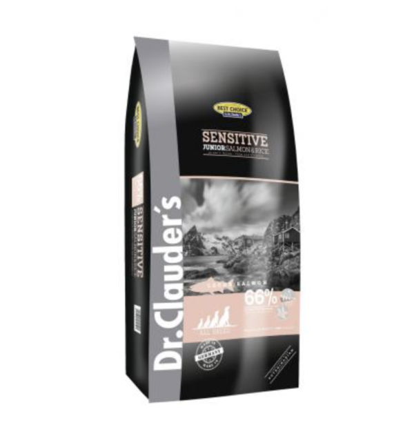 Dr.Clauders Junior Sensitive Lazac & Rizs 4kg