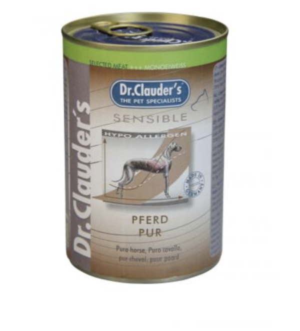 Dr.Clauders Selected Meat Sensible Ló Pure Lovas Konzerv 400g