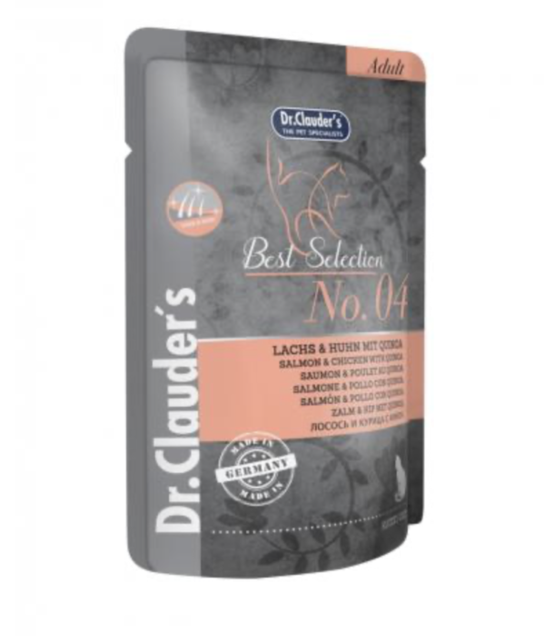 Dr.Clauders Best Selection Cat No4 Alutasak Lazac & Csirke Quinoával - Hair & Skin 85g