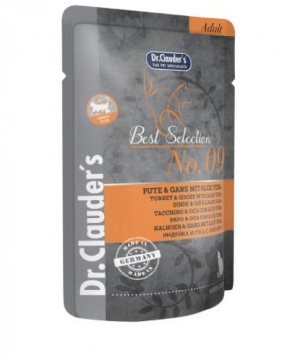 Dr.Clauders Best Selection Cat No9 Alutasak Pulyka & Liba Aloe Verával - Immun Plus 85g