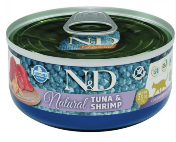 N&D Ocean cat konzerv tonhal & garnélarák 70g