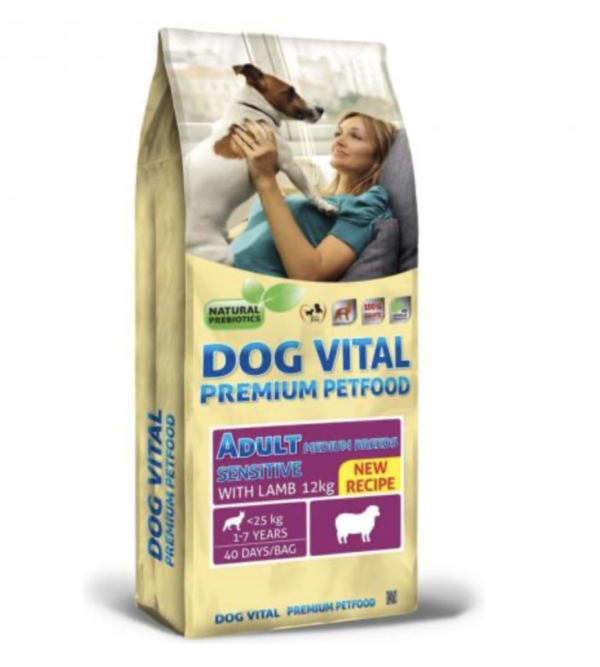 Dog Vital Adult Sensitive Medium Breeds Lamb 12kg